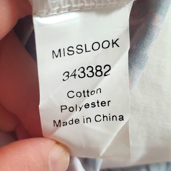 Misslook top blouse size L flower pattern Cotton Polyester Very good condition - Picture 3 of 14